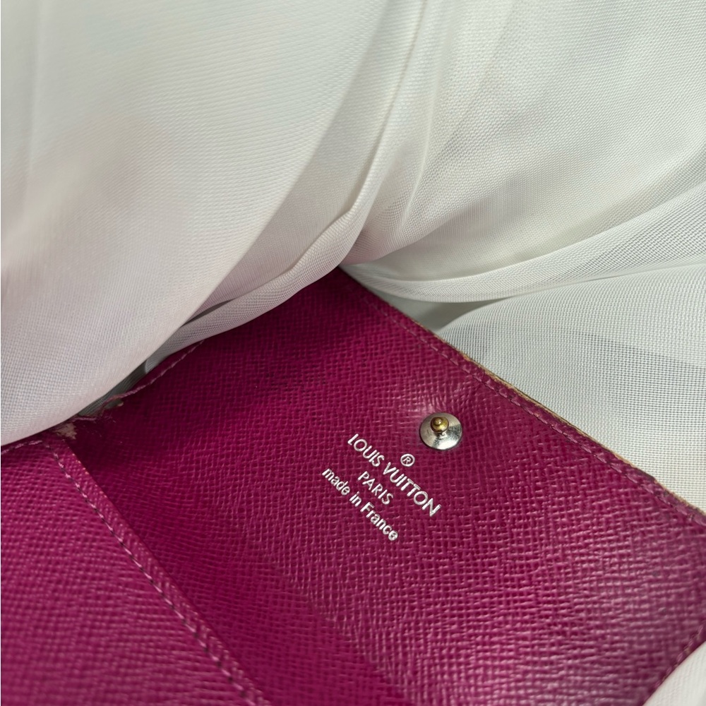 Purple Glossy Tri-Fold Wallet